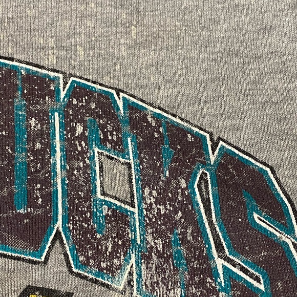 Vintage Anaheim Mighty Ducks crewneck sweatshirt retro throwback LA NHL Hockey - Picture 3 of 8